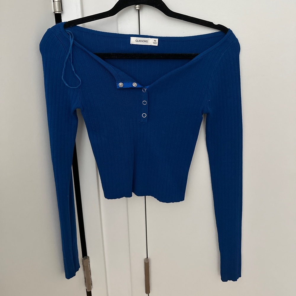 Glassons blue Henley top